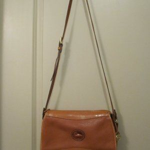 Dooney cross-body, vintage All Weather Leather AWL